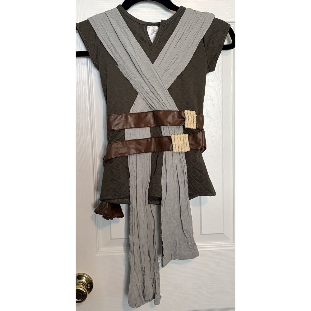 Disney Store Star Wars Rey Costume Top Only Kids 5/6 Girls Jedi Tunic Sash Belt